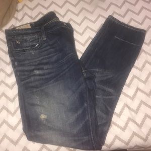 Boyfriend fit ankle polo jeans